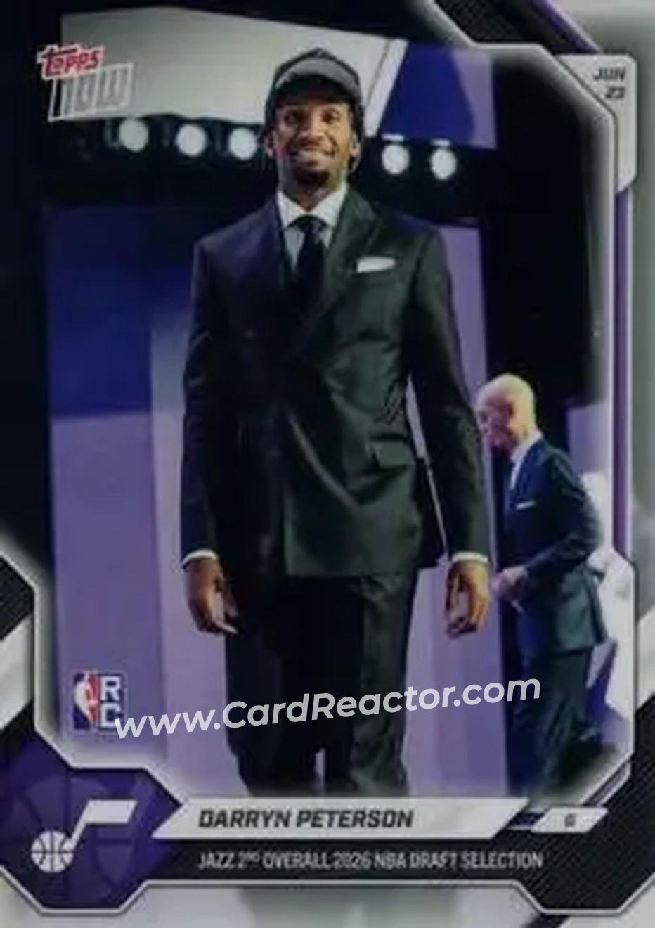 2026-27 Topps Now NBA Draft #DPET - Darryn Peterson - Utah Jazz - Front 2026-27 Topps Now NBA Draft #DPET - Darryn Peterson - Utah Jazz - Front