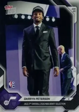 2026-27 Topps Now NBA Draft #DPET - Darryn Peterson - Utah Jazz