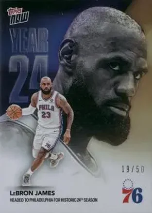 2026-27 Topps Now Off-Season - Gold Foil #OS03 - LeBron James - Philadelphia 76ers