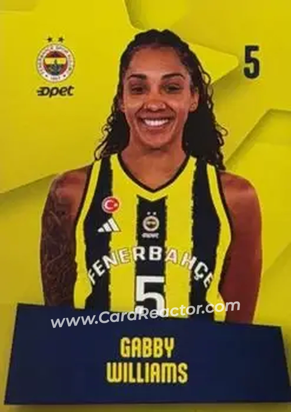 2026 Fenerbahce Opet Women's Team #NNO - Gabby Williams - Fenerbahce Opet - Front