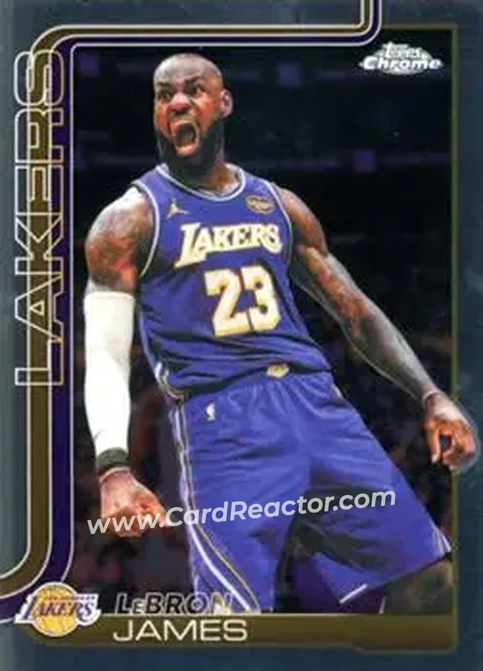 2025-26 Topps Chrome Update #1 - LeBron James - Los Angeles Lakers - Front