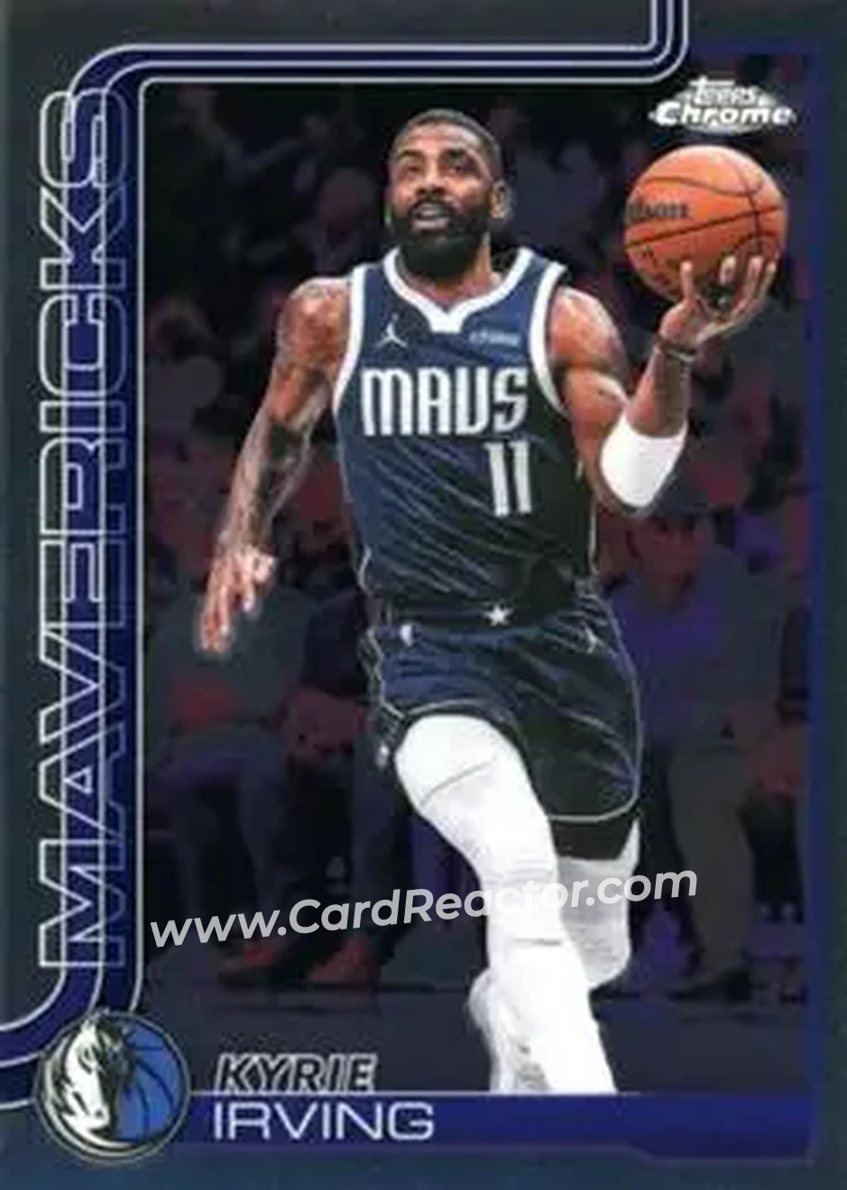 2025-26 Topps Chrome Update #3 - Kyrie Irving - Dallas Mavericks - Front 2025-26 Topps Chrome Update #3 - Kyrie Irving - Dallas Mavericks - Front