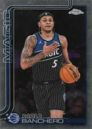 2025-26 Topps Chrome Update #5 - Paolo Banchero - Orlando Magic 2025-26 Topps Chrome Update #5 - Paolo Banchero - Orlando Magic