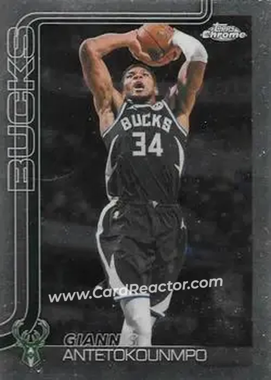 2025-26 Topps Chrome Update #7 - Giannis Antetokounmpo - Milwaukee Bucks - Front
