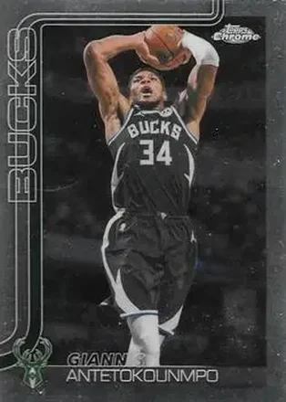 2025-26 Topps Chrome Update #7 - Giannis Antetokounmpo - Milwaukee Bucks