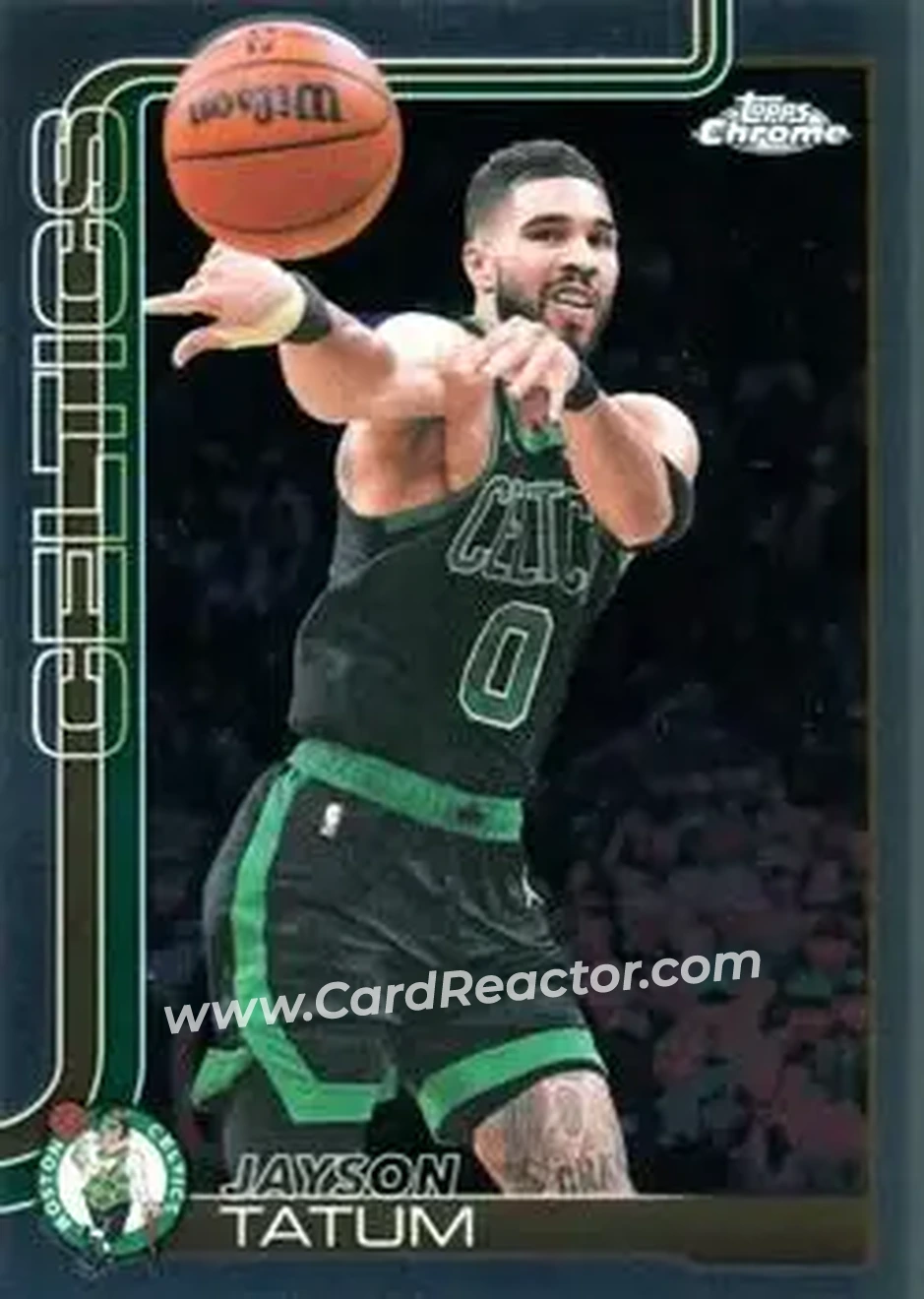 2025-26 Topps Chrome Update #8 - Jayson Tatum - Boston Celtics - Front 2025-26 Topps Chrome Update #8 - Jayson Tatum - Boston Celtics - Front