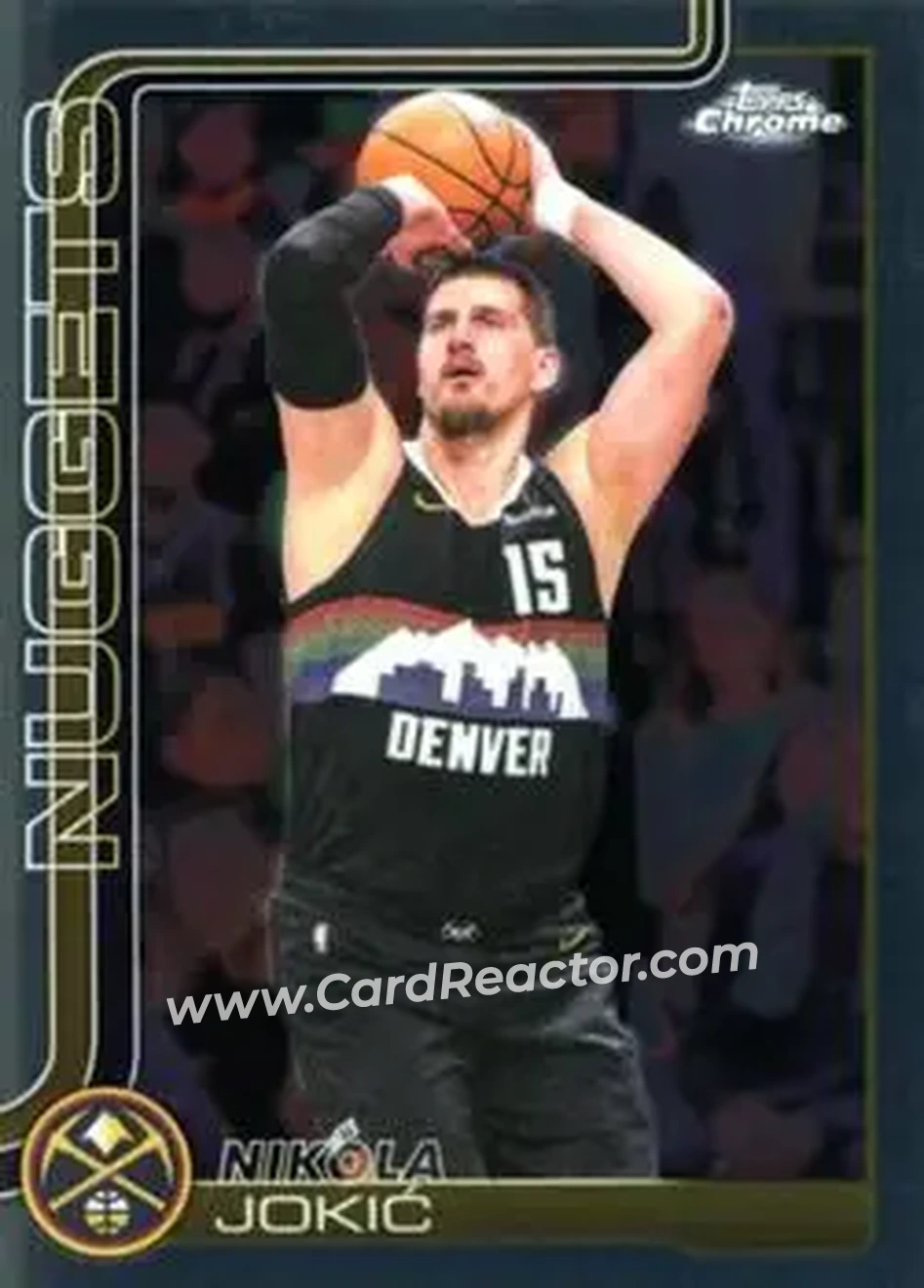 2025-26 Topps Chrome Update #12 - Nikola Jokić - Denver Nuggets - Front 2025-26 Topps Chrome Update #12 - Nikola Jokić - Denver Nuggets - Front