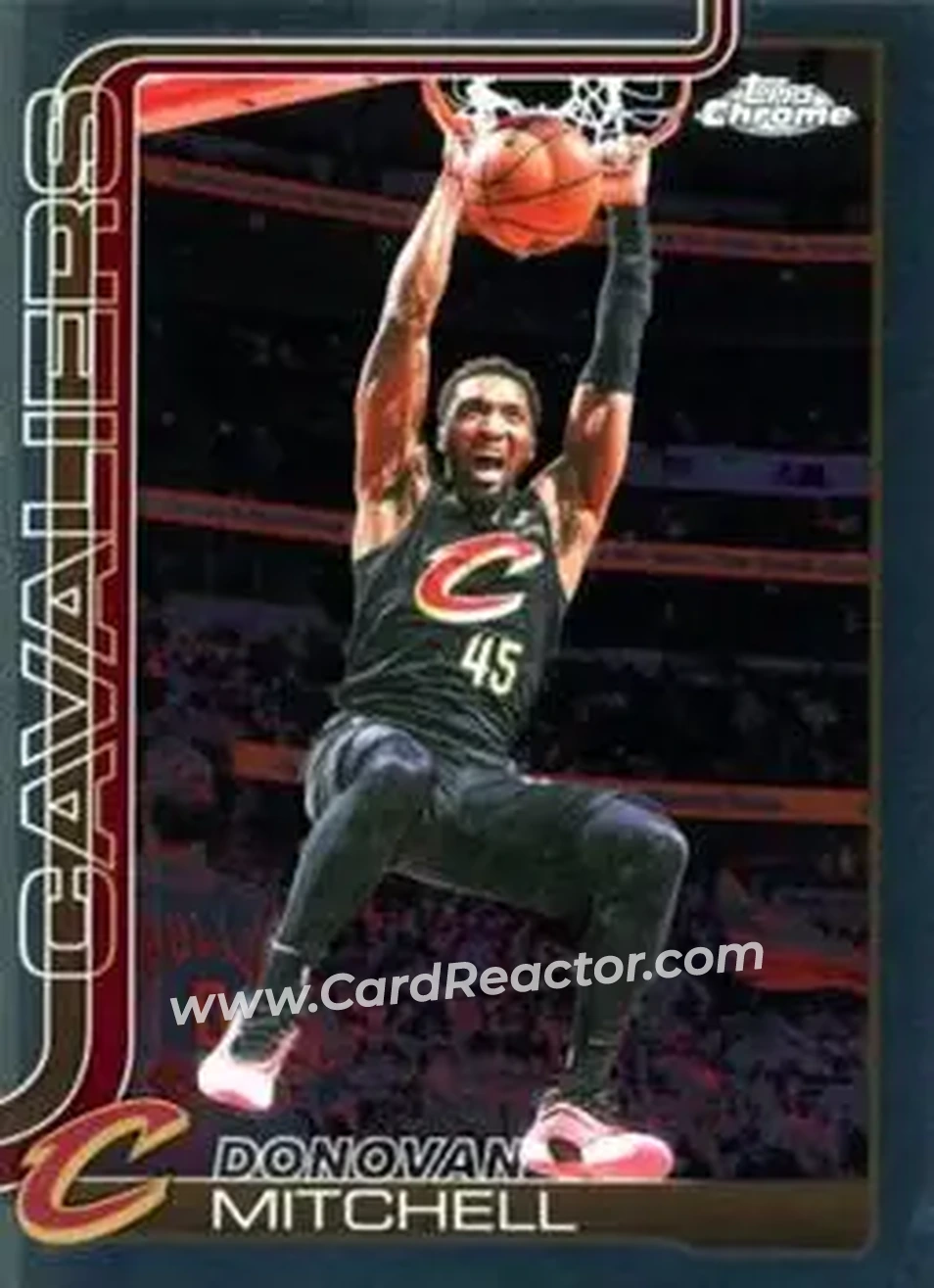 2025-26 Topps Chrome Update #19 - Donovan Mitchell - Cleveland Cavaliers - Front