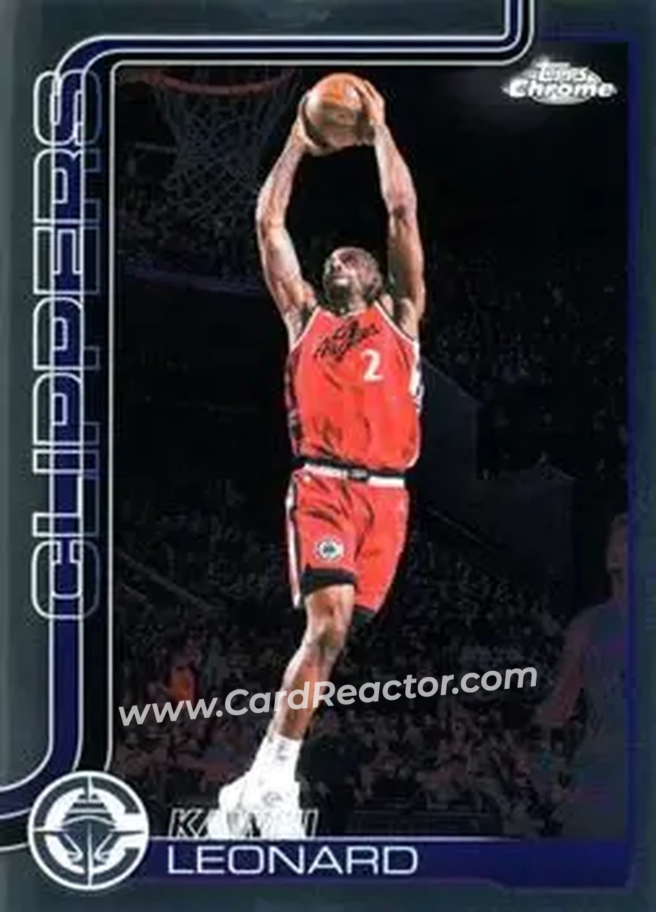 2025-26 Topps Chrome Update #24 - Kawhi Leonard - Los Angeles Clippers - Front