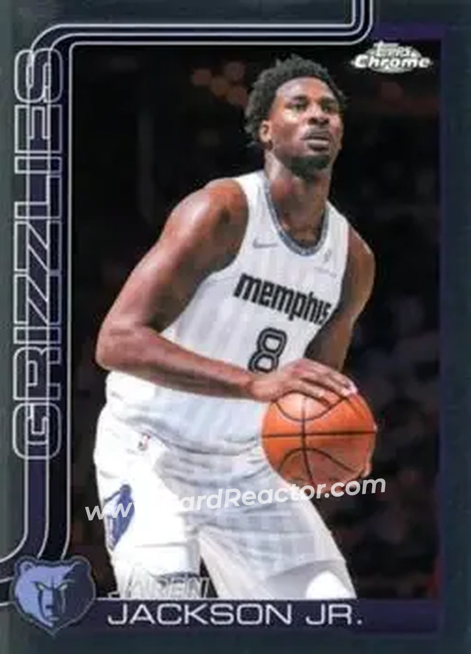 2025-26 Topps Chrome Update #28 - Jaren Jackson Jr. - Memphis Grizzlies - Front