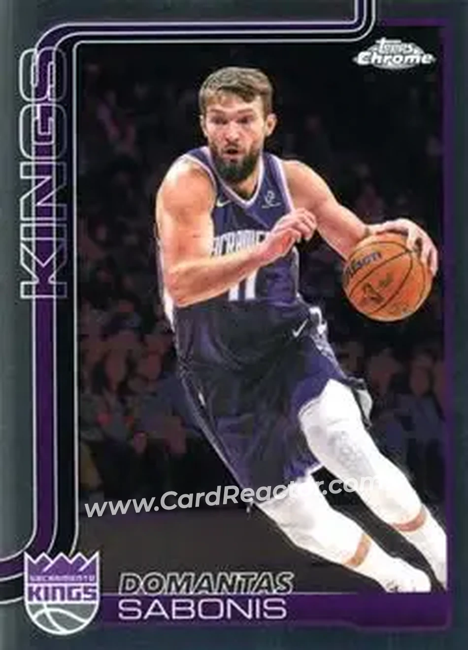 2025-26 Topps Chrome Update #34 - Domantas Sabonis - Sacramento Kings - Front 2025-26 Topps Chrome Update #34 - Domantas Sabonis - Sacramento Kings - Front