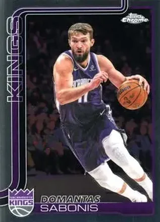 2025-26 Topps Chrome Update #34 - Domantas Sabonis - Sacramento Kings