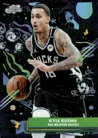 2025-26 Topps Chrome Cosmic #108 - Kyle Kuzma - Milwaukee Bucks