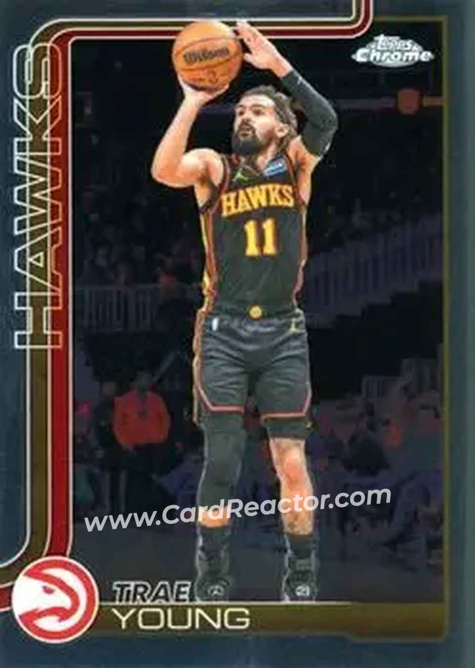 2025-26 Topps Chrome Update #36 - Trae Young - Atlanta Hawks - Front