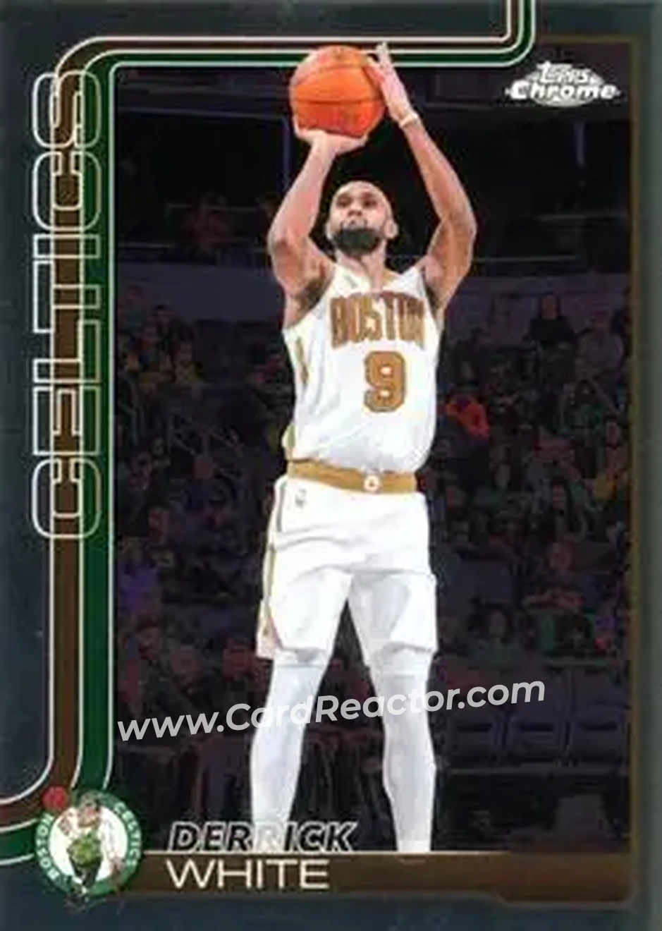 2025-26 Topps Chrome Update #40 - Derrick White - Boston Celtics - Front