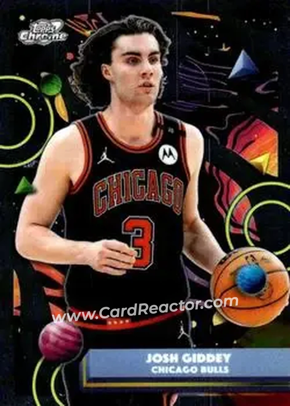 2025-26 Topps Chrome Cosmic #118 - Josh Giddey - Chicago Bulls - Front
