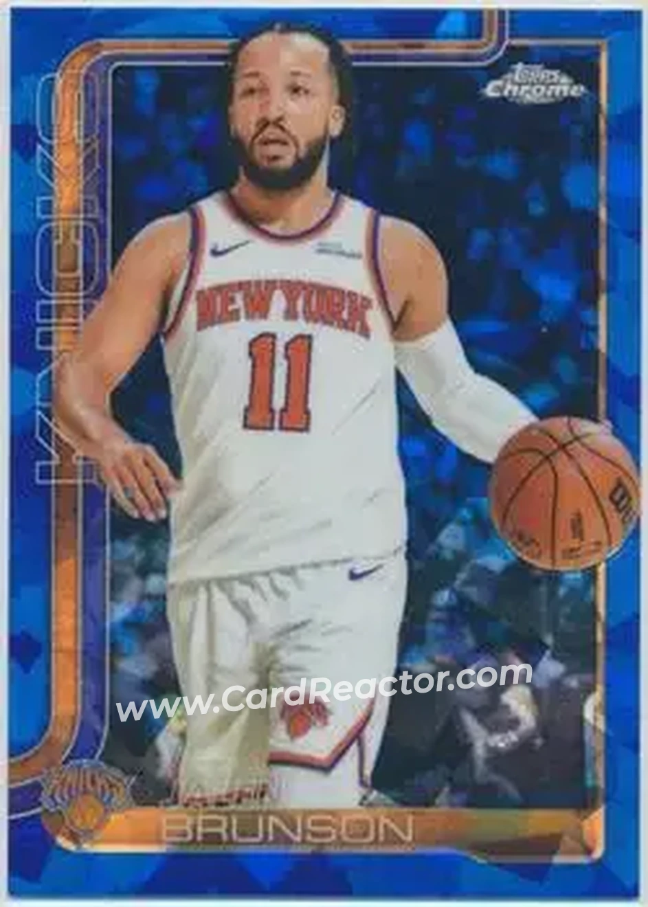2025-26 Topps Chrome Sapphire Edition #101 - Jalen Brunson - New York Knicks - Front