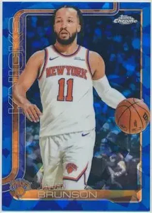 2025-26 Topps Chrome Sapphire Edition #101 - Jalen Brunson - New York Knicks