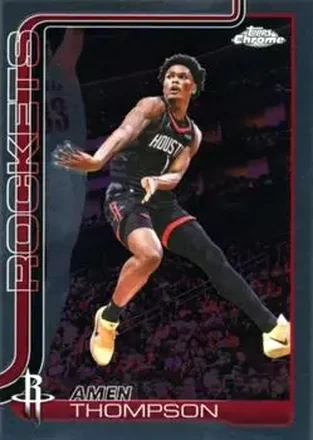 2025-26 Topps Chrome Update #44 - Amen Thompson - Houston Rockets
