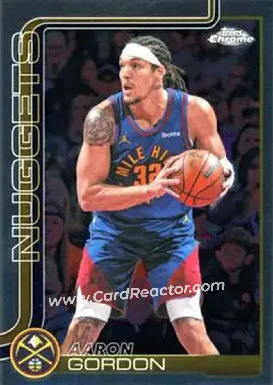 2025-26 Topps Chrome Update #45 - Aaron Gordon - Denver Nuggets - Front