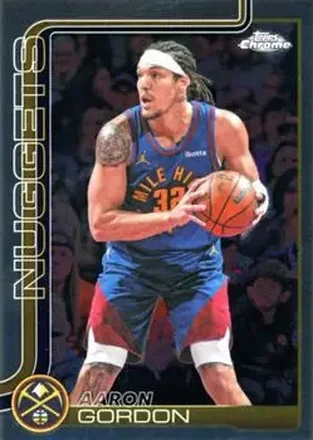 2025-26 Topps Chrome Update #45 - Aaron Gordon - Denver Nuggets