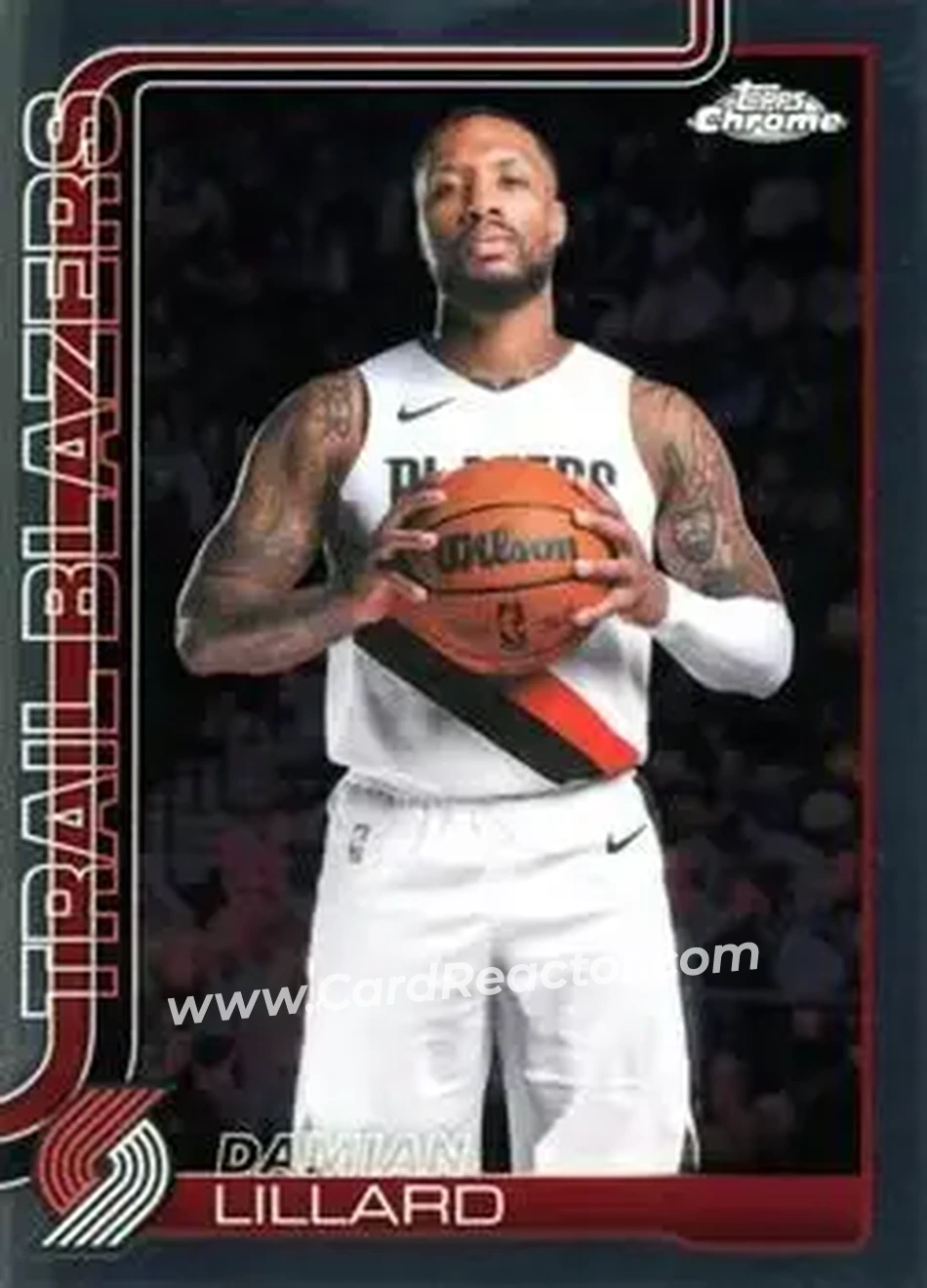 2025-26 Topps Chrome Update #46 - Damian Lillard - Portland Trail Blazers - Front