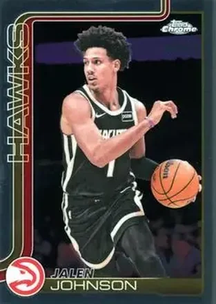 2025-26 Topps Chrome Update #49 - Jalen Johnson - Atlanta Hawks