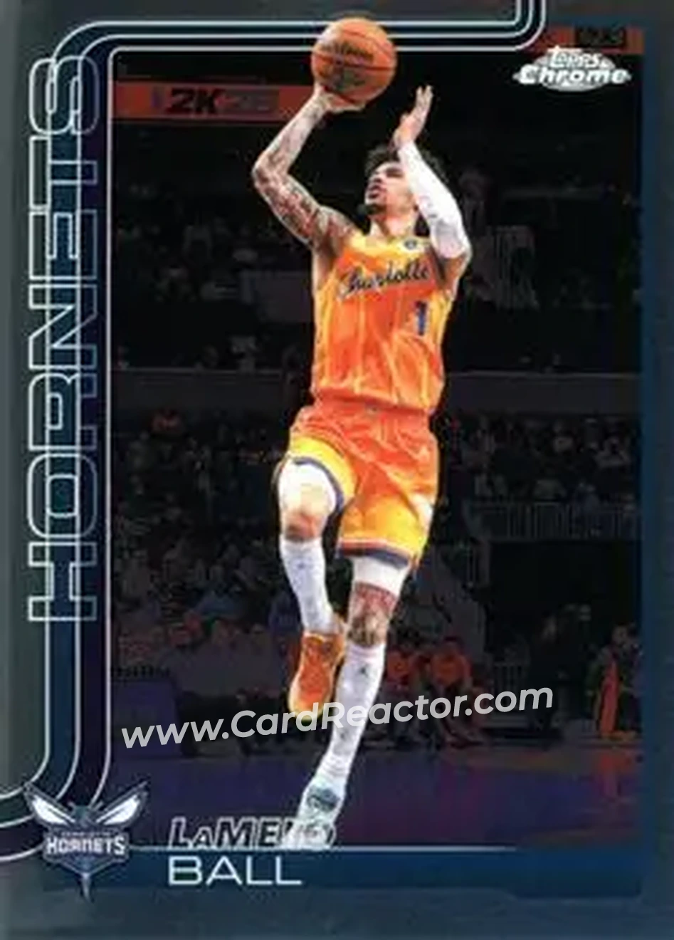 2025-26 Topps Chrome Update #50 - LaMelo Ball - Charlotte Hornets - Front 2025-26 Topps Chrome Update #50 - LaMelo Ball - Charlotte Hornets - Front