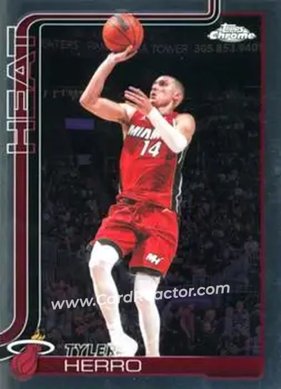 2025-26 Topps Chrome Update #51 - Tyler Herro - Miami Heat - Front