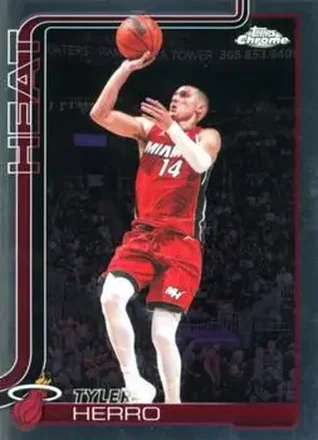 2025-26 Topps Chrome Update #51 - Tyler Herro - Miami Heat