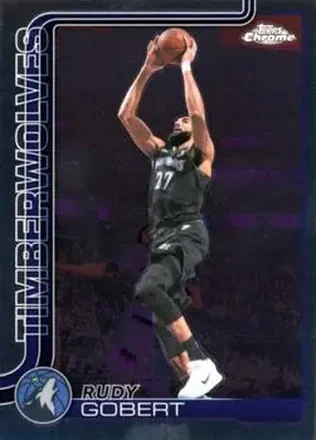 2025-26 Topps Chrome Update #55 - Rudy Gobert - Minnesota Timberwolves