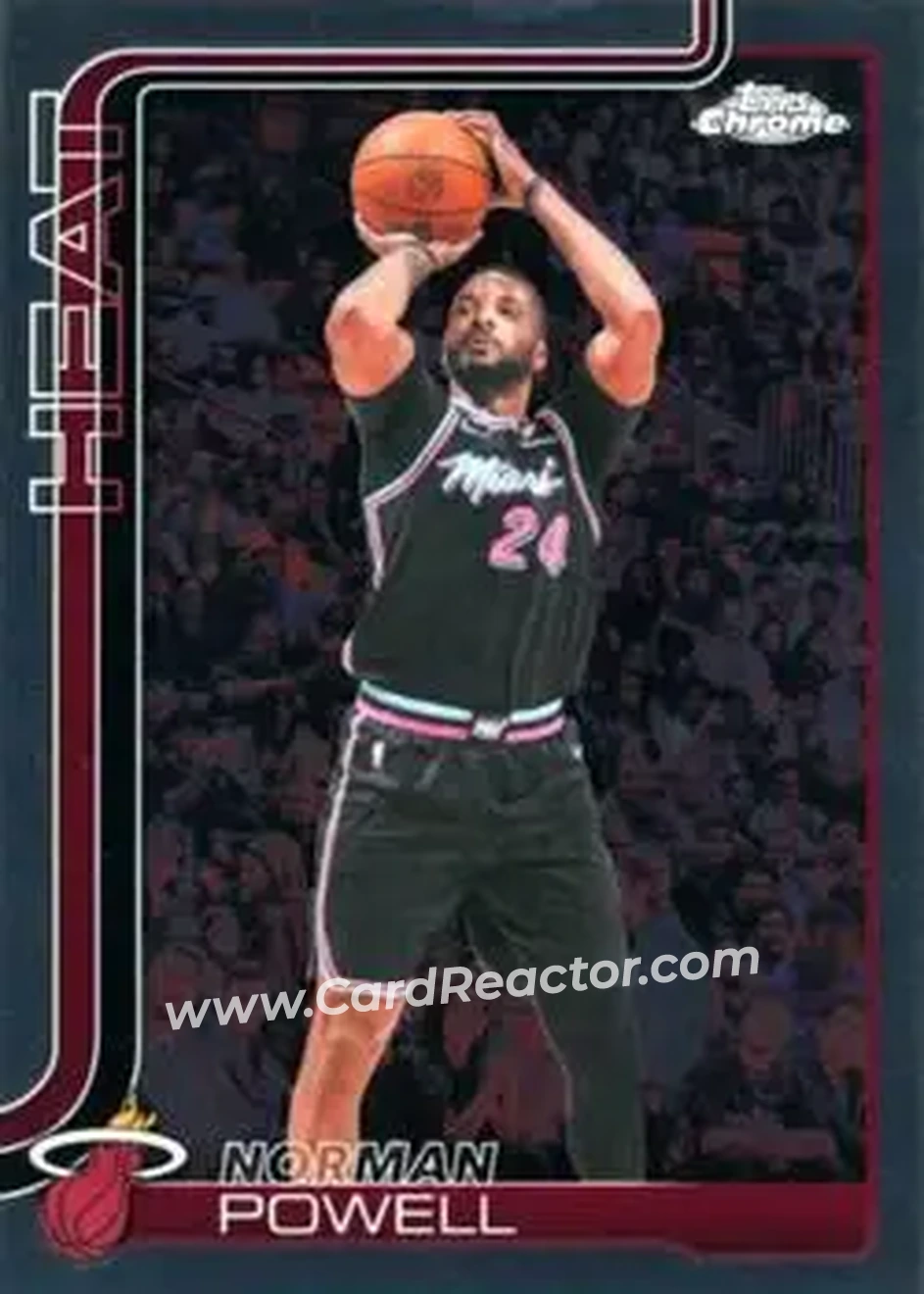 2025-26 Topps Chrome Update #58 - Norman Powell - Miami Heat - Front