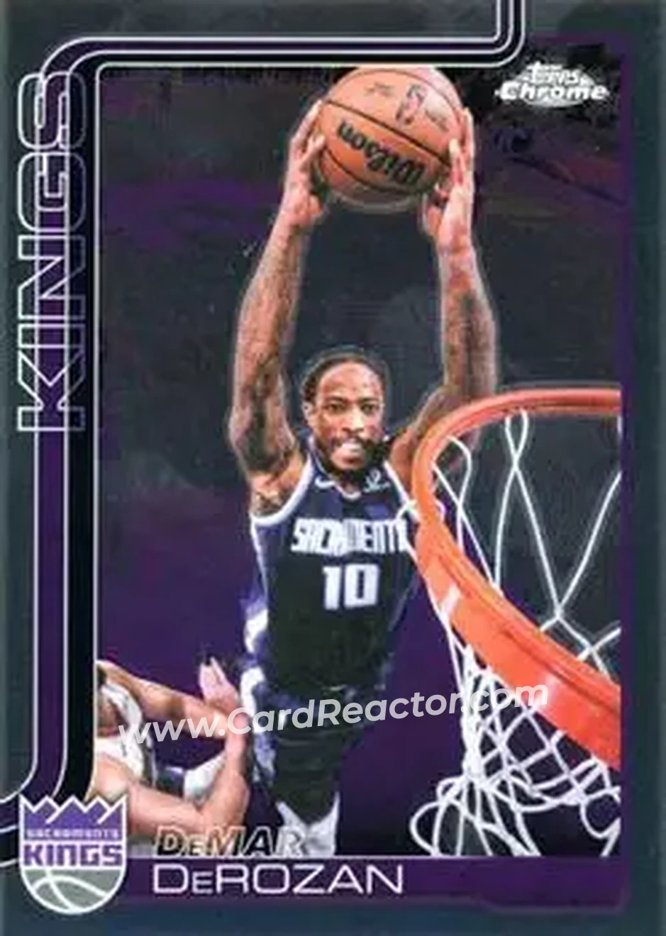 2025-26 Topps Chrome Update #62 - DeMar DeRozan - Sacramento Kings - Front