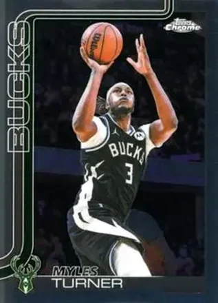 2025-26 Topps Chrome Update #70 - Myles Turner - Milwaukee Bucks