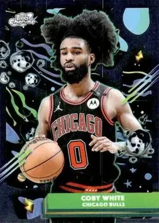 2025-26 Topps Chrome Cosmic #141 - Coby White - Chicago Bulls
