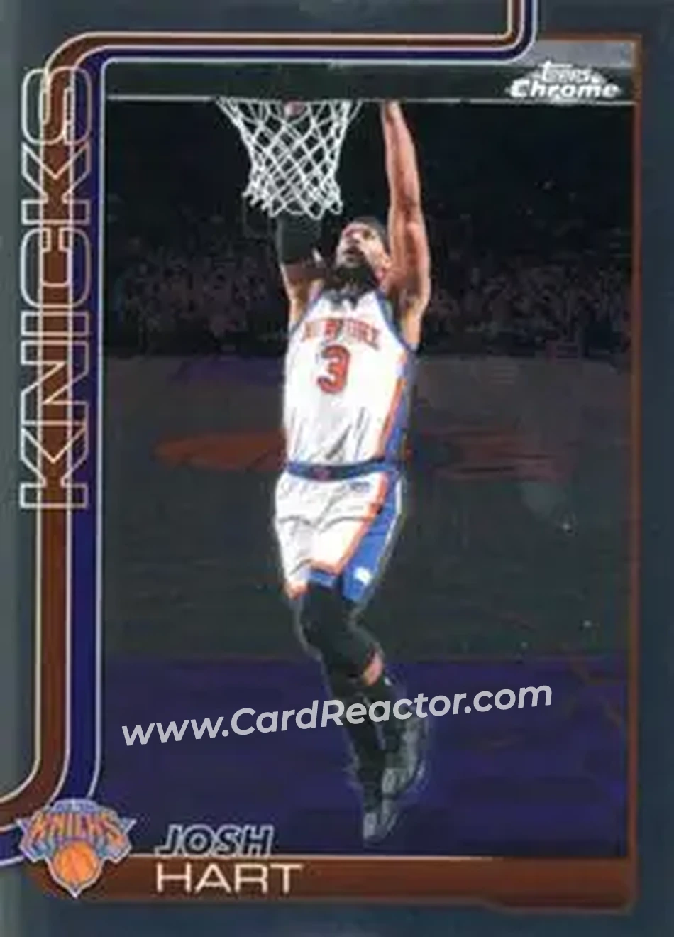 2025-26 Topps Chrome Update #72 - Josh Hart - New York Knicks - Front 2025-26 Topps Chrome Update #72 - Josh Hart - New York Knicks - Front