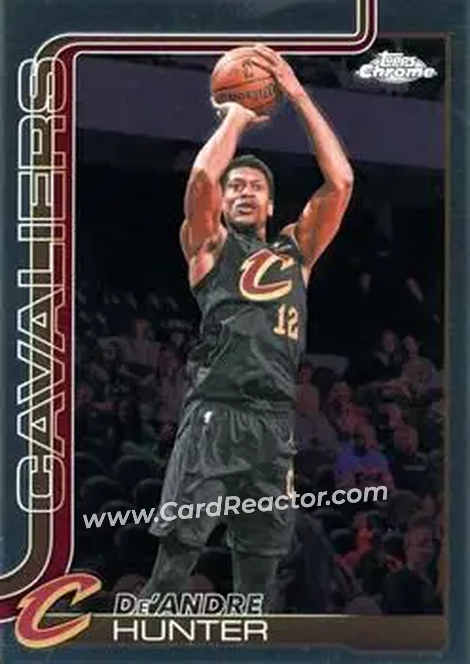 2025-26 Topps Chrome Update #74 - De'Andre Hunter - Cleveland Cavaliers - Front