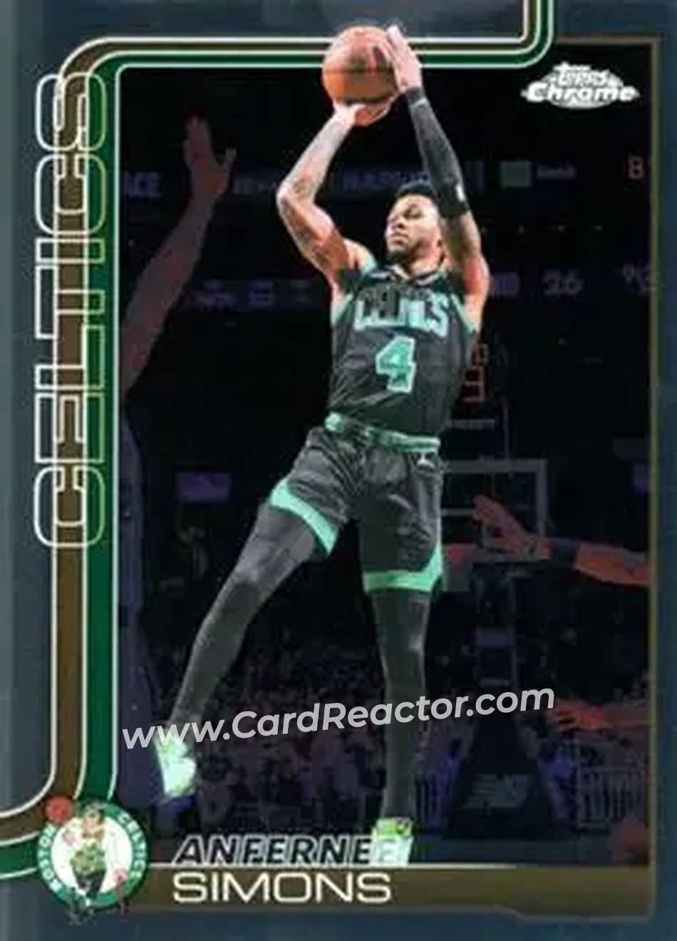 2025-26 Topps Chrome Update #76 - Anfernee Simons - Boston Celtics - Front