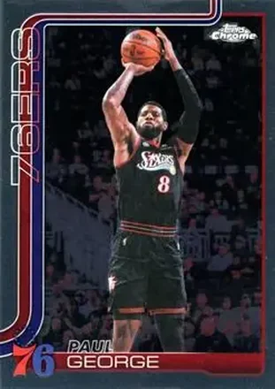2025-26 Topps Chrome Update #77 - Paul George - Philadelphia 76ers