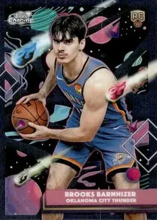 2025-26 Topps Chrome Cosmic #152 - Brooks Barnhizer - Oklahoma City Thunder