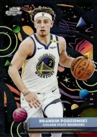 2025-26 Topps Chrome Cosmic #154 - Brandin Podziemski - Golden State Warriors
