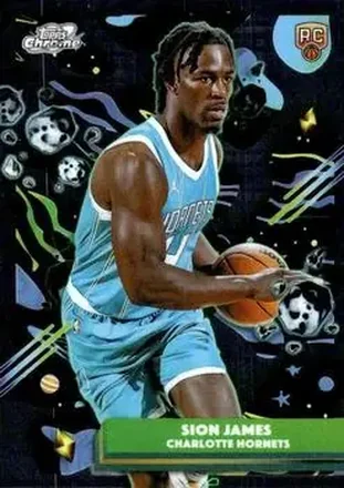 2025-26 Topps Chrome Cosmic #156 - Sion James - Charlotte Hornets