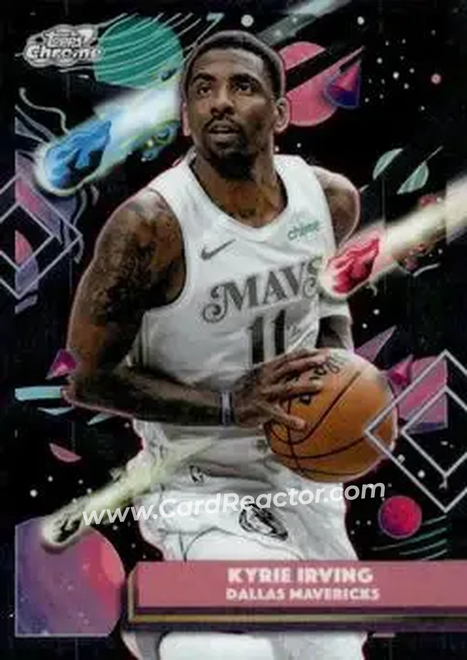 2025-26 Topps Chrome Cosmic #158 - Kyrie Irving - Dallas Mavericks - Front