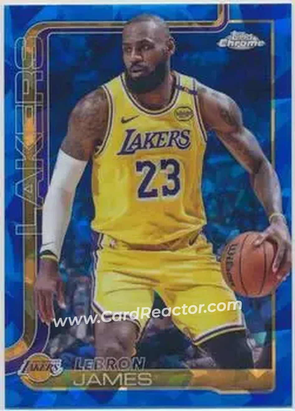 2025-26 Topps Chrome Sapphire Edition #127 - LeBron James - Los Angeles Lakers - Front