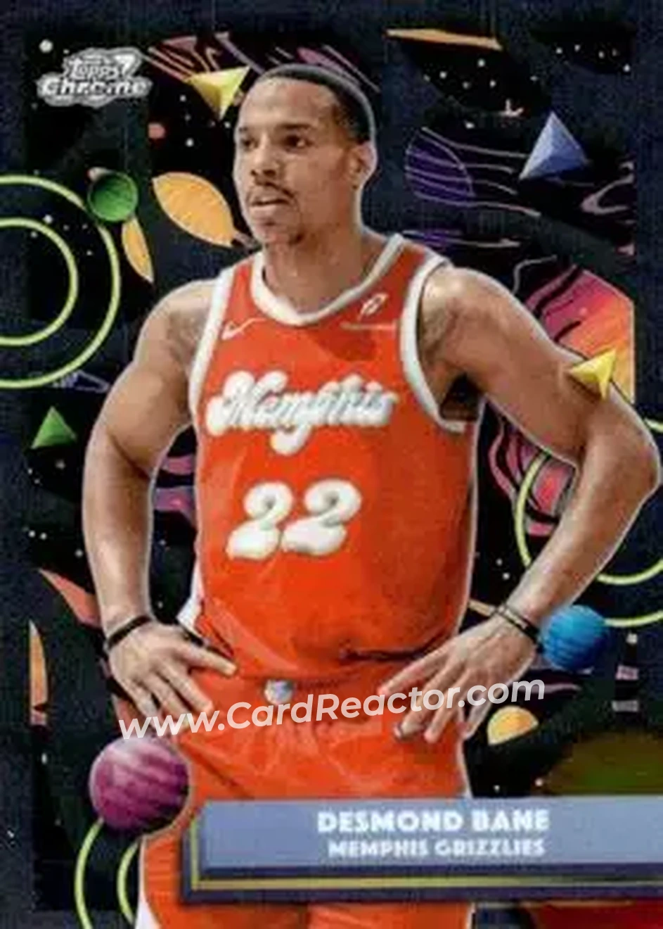 2025-26 Topps Chrome Cosmic #166 - Desmond Bane - Memphis Grizzlies - Front 2025-26 Topps Chrome Cosmic #166 - Desmond Bane - Memphis Grizzlies - Front