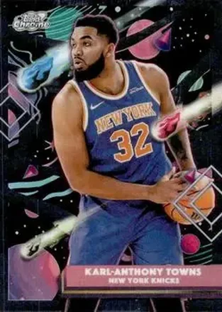 2025-26 Topps Chrome Cosmic #167 - Karl-Anthony Towns - New York Knicks
