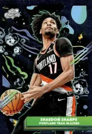 2025-26 Topps Chrome Cosmic #168 - Shaedon Sharpe - Portland Trail Blazers 2025-26 Topps Chrome Cosmic #168 - Shaedon Sharpe - Portland Trail Blazers