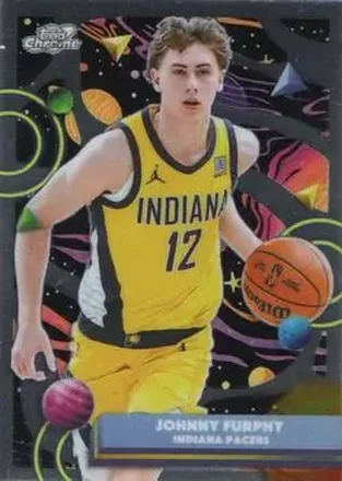 2025-26 Topps Chrome Cosmic #169 - Johnny Furphy - Indiana Pacers