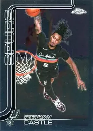 2025-26 Topps Chrome Update #82 - Stephon Castle - San Antonio Spurs