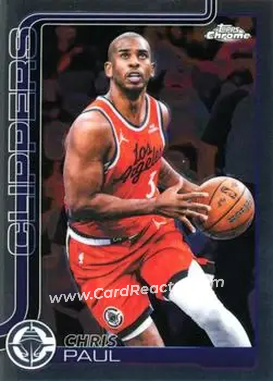 2025-26 Topps Chrome Update #83 - Chris Paul - Los Angeles Clippers - Front 2025-26 Topps Chrome Update #83 - Chris Paul - Los Angeles Clippers - Front
